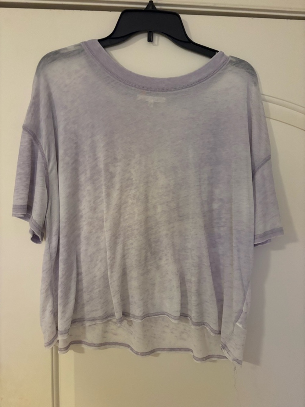 Women's Lavender Short-Sleeve Top